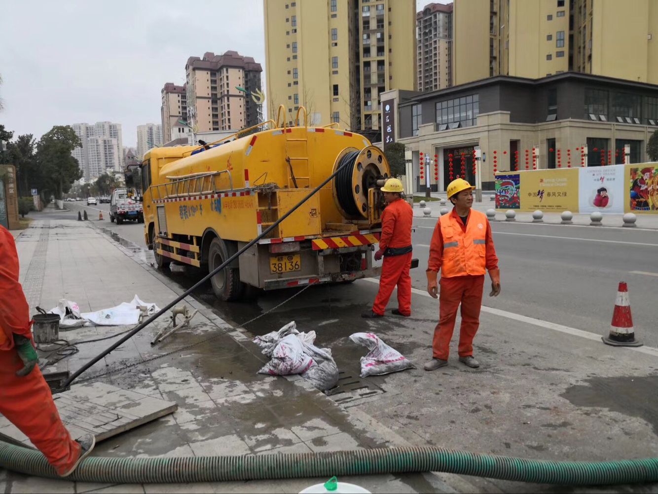 高台排污管道清淤-管道清洗